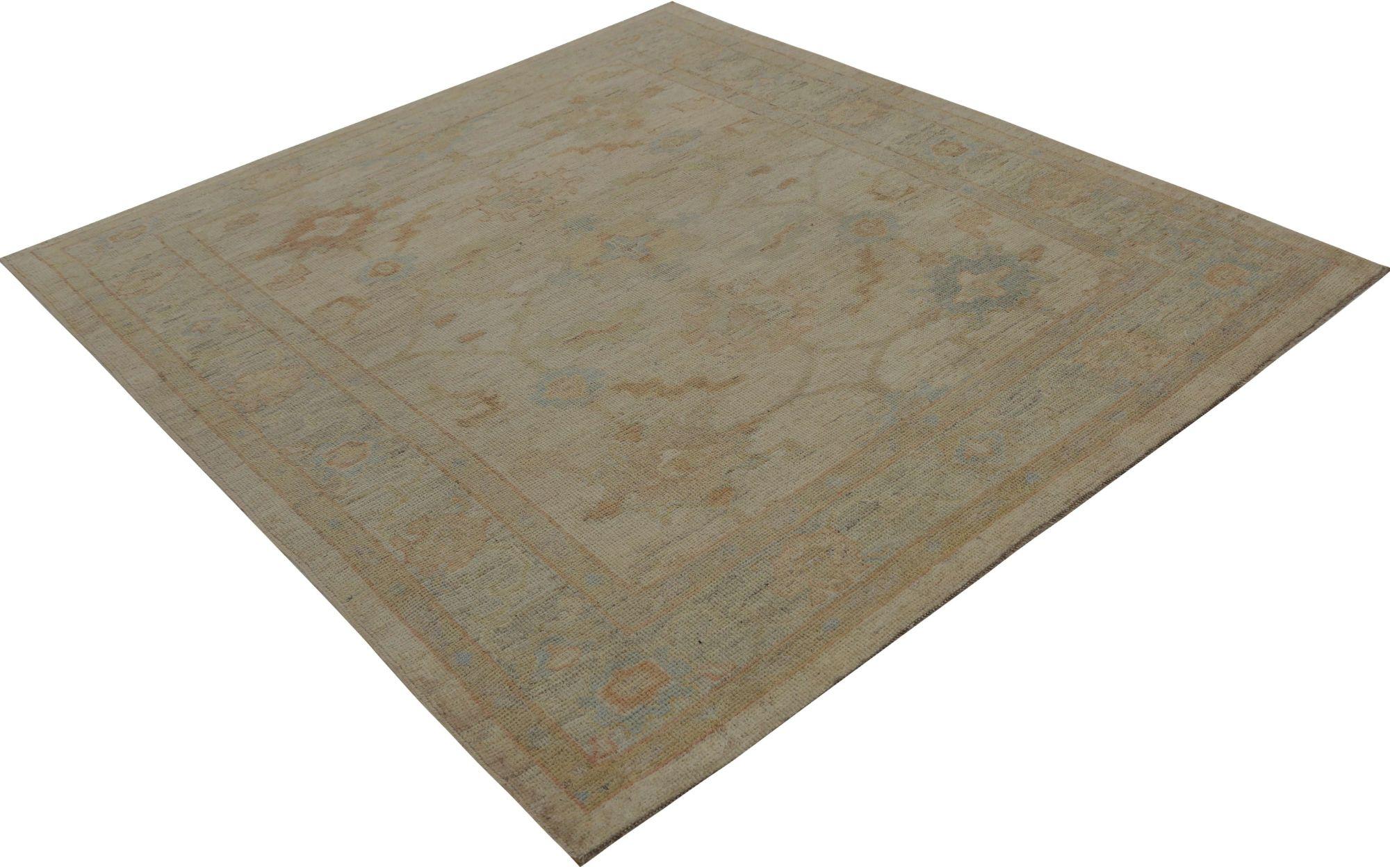 Oushak-Teppiche aus Afghanistan - Wolle in elfenbeinfarbenem Design - 96051 (Stammeskunst) im Angebot