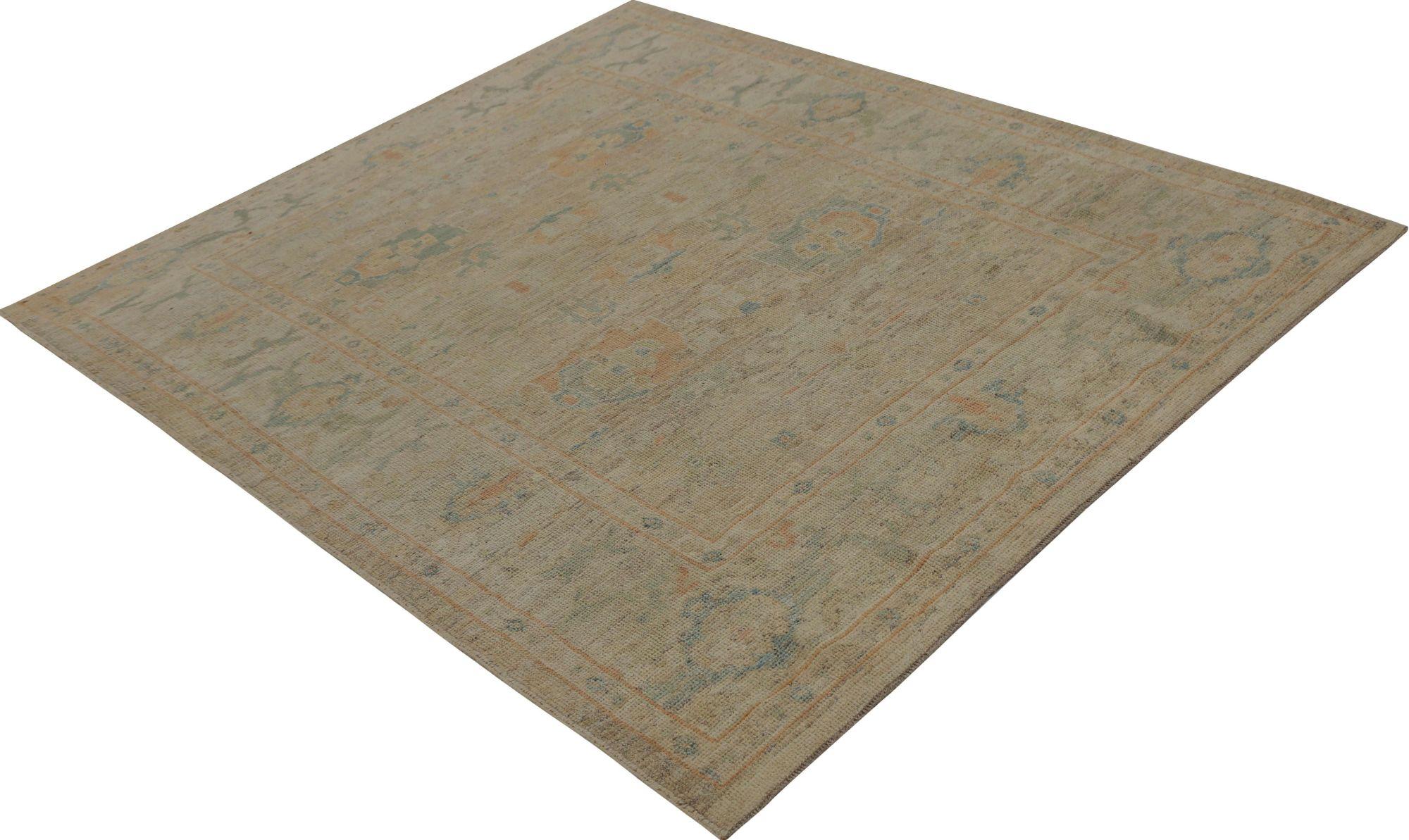 Oushak-Teppiche aus Afghanistan - Wolle in elfenbeinfarbenem Design - 96053 (Stammeskunst) im Angebot