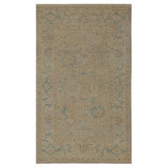 Oushak-Teppiche aus Afghanistan - Wolle in elfenbeinfarbenem Design - 96053