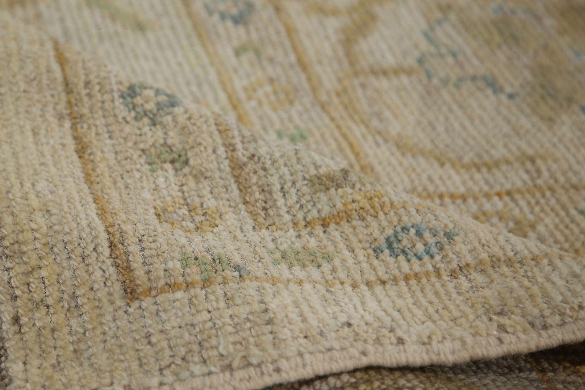 Oushak-Teppiche aus Afghanistan - Wolle in elfenbeinfarbenem Design - 96058 im Zustand „Hervorragend“ im Angebot in Dallas, TX