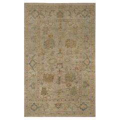 Tappeti Afghanistan Oushak - Design in lana e avorio - 96058