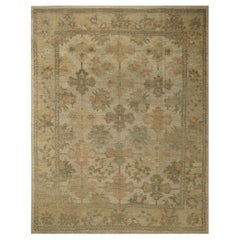 Oushak-Teppiche aus Afghanistan - Wolle in elfenbeinfarbenem Design - 96098