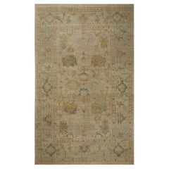 Oushak-Teppiche aus Afghanistan - Wolle in elfenbeinfarbenem Design - 96117