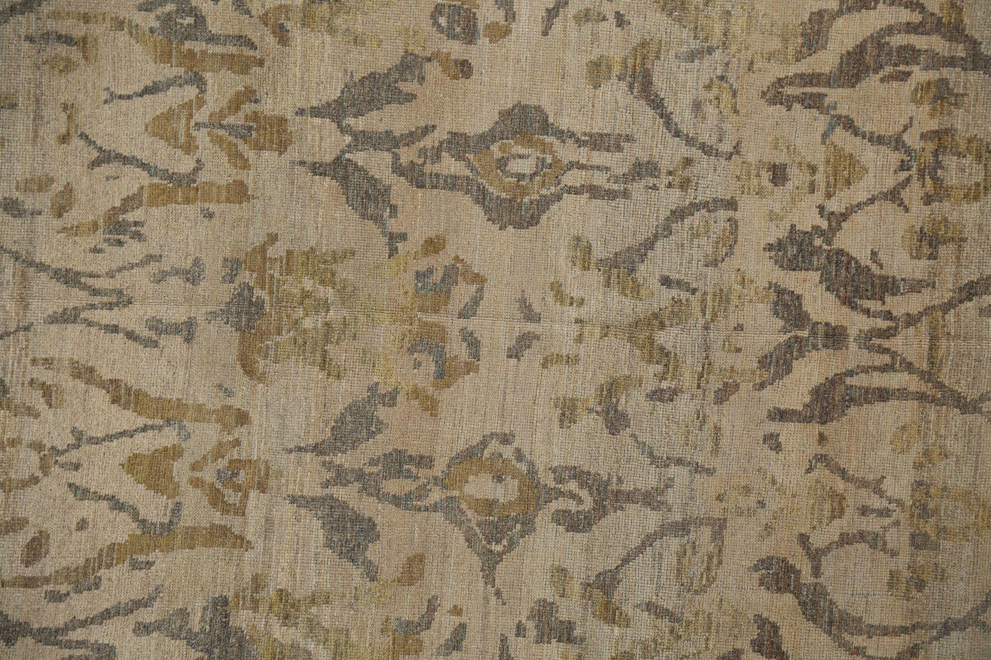 Oushak-Teppiche aus Afghanistan - Wolle in elfenbeinfarbenem Design - 96136 im Zustand „Hervorragend“ im Angebot in Dallas, TX