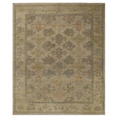 Tappeti Afghanistan Oushak - Design in lana e avorio - 96138