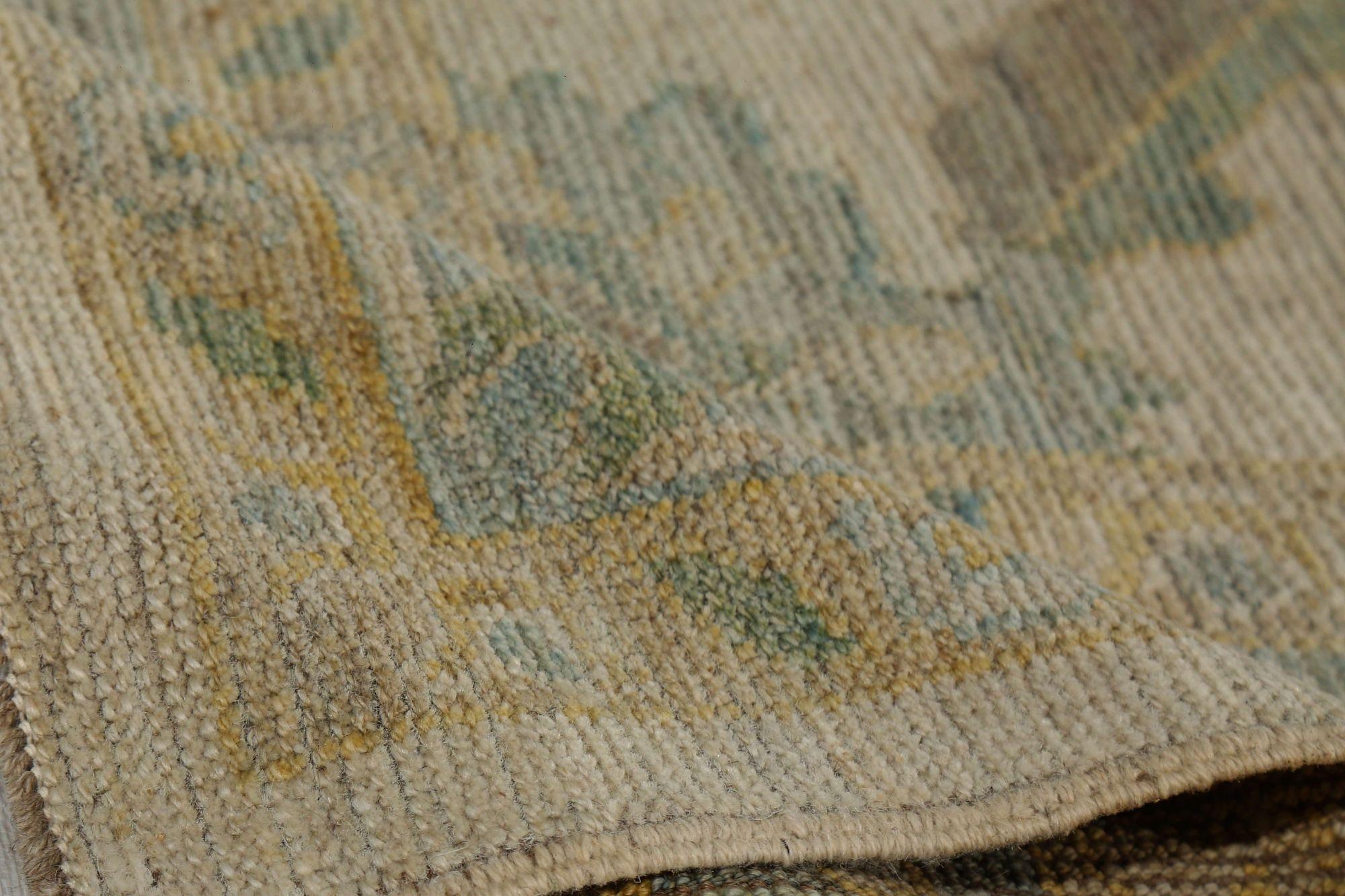 Oushak-Teppiche aus Afghanistan - Wolle in elfenbeinfarbenem Design - 96140 im Zustand „Hervorragend“ im Angebot in Dallas, TX