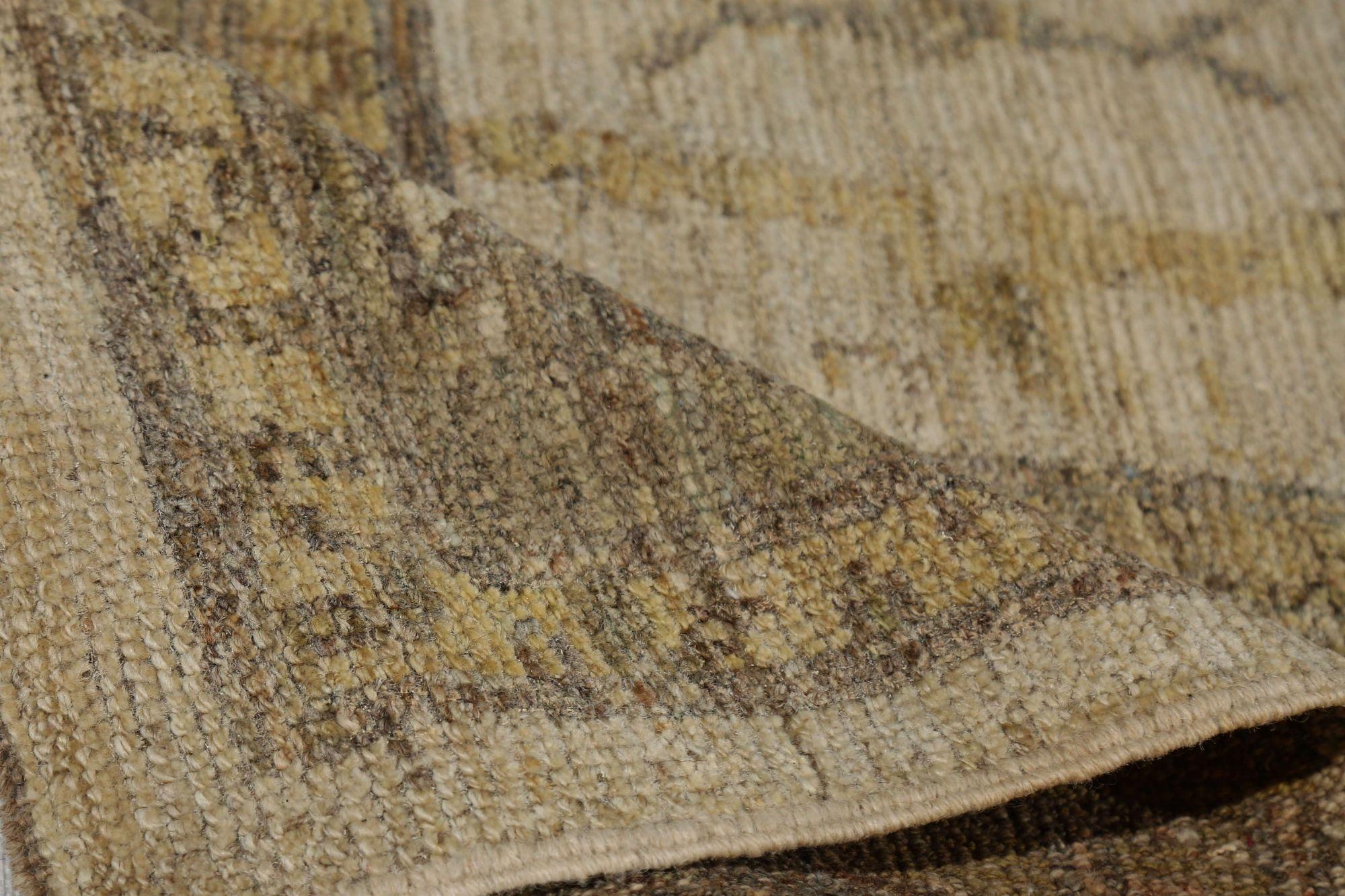 Turkey Oushak Area Rugs - Wool Ivory Design - 96144 In Excellent Condition For Sale In Dallas, TX