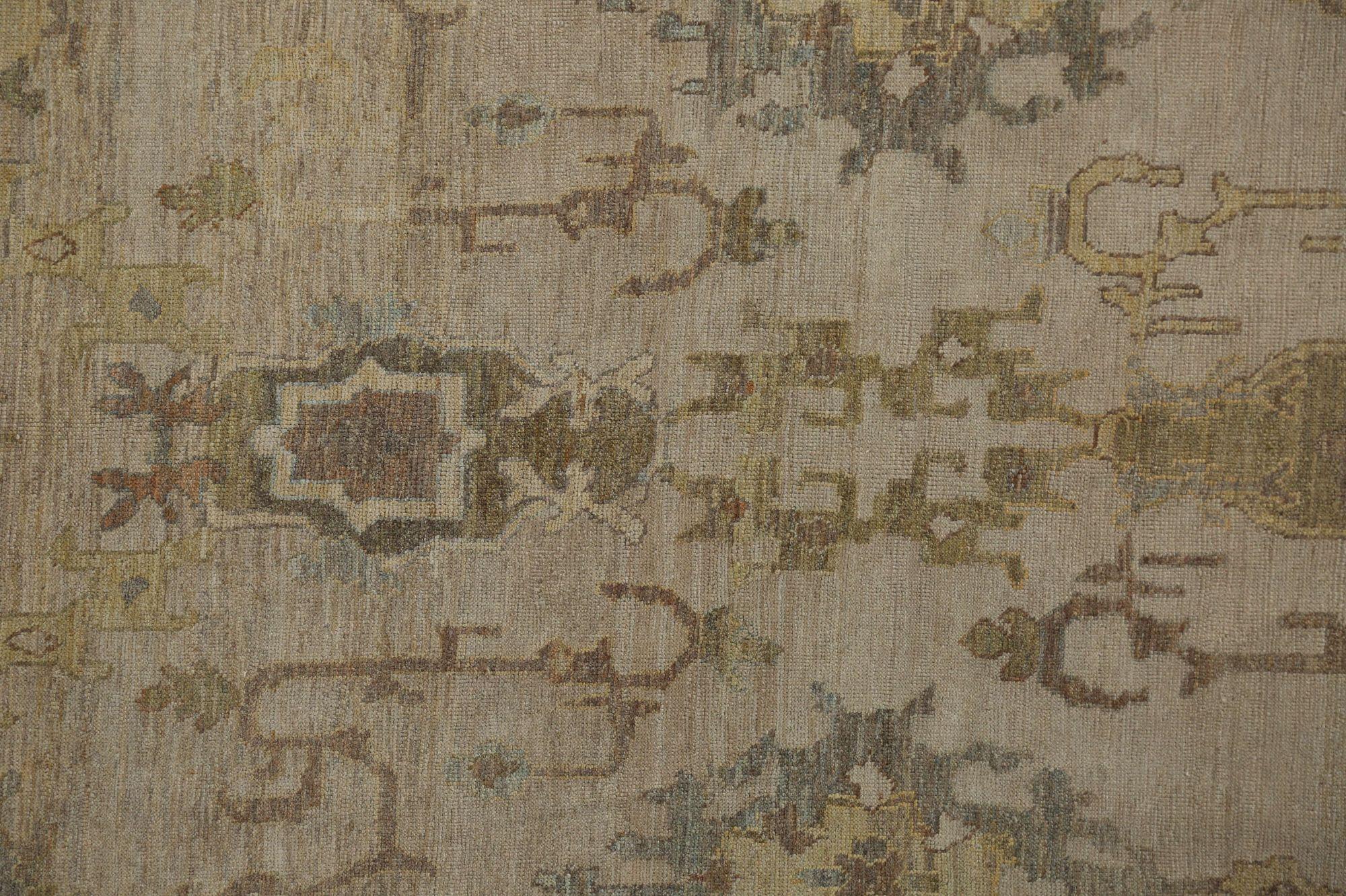Oushak-Teppiche aus Afghanistan - Wolle in elfenbeinfarbenem Design - 96161 (Afghanisch) im Angebot