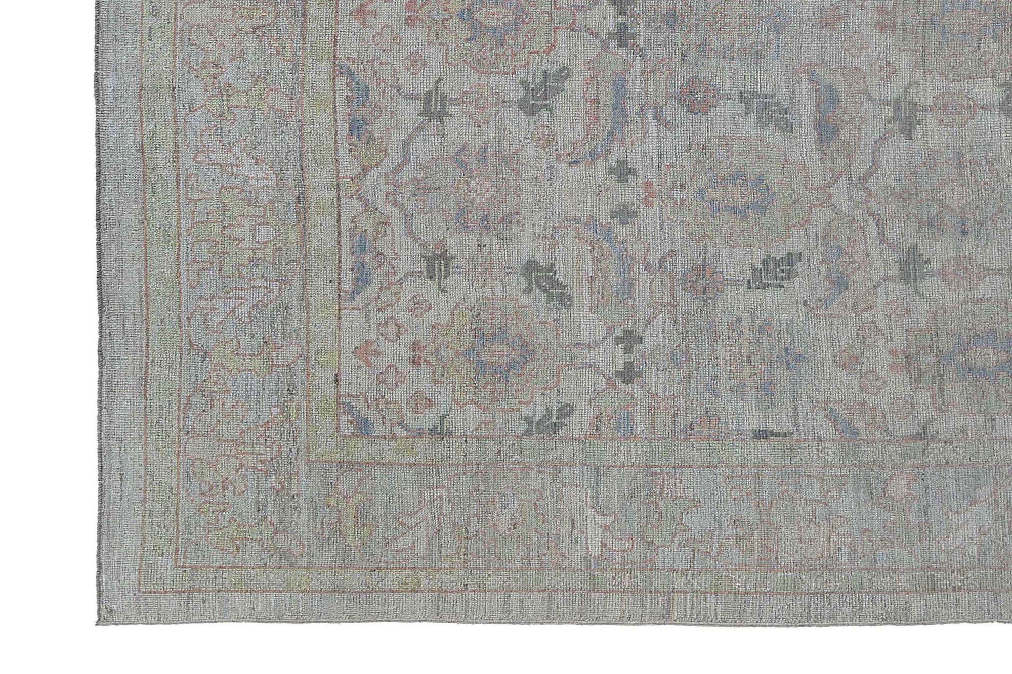 Oushak-Teppiche aus Afghanistan - Wolle in elfenbeinfarbenem Design - 97496 im Zustand „Hervorragend“ im Angebot in Dallas, TX