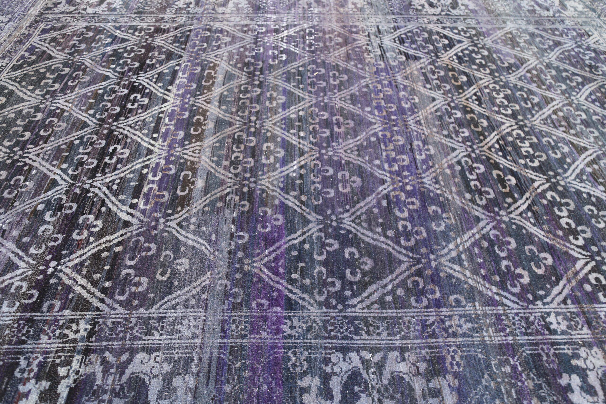 Discover the elegance of Afghanistan Oushak featuring Area Rugs in Circa 1990. Designed with Wool and IvoryPurpel, this exclusive design is perfect for enhancing your space.