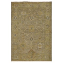 Tappeti Afghanistan Oushak - Lana Taupe Yellow Design - 96105