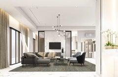 Turkey Oushak Over Size Rug Circa 1990 - Blue & Brown Design