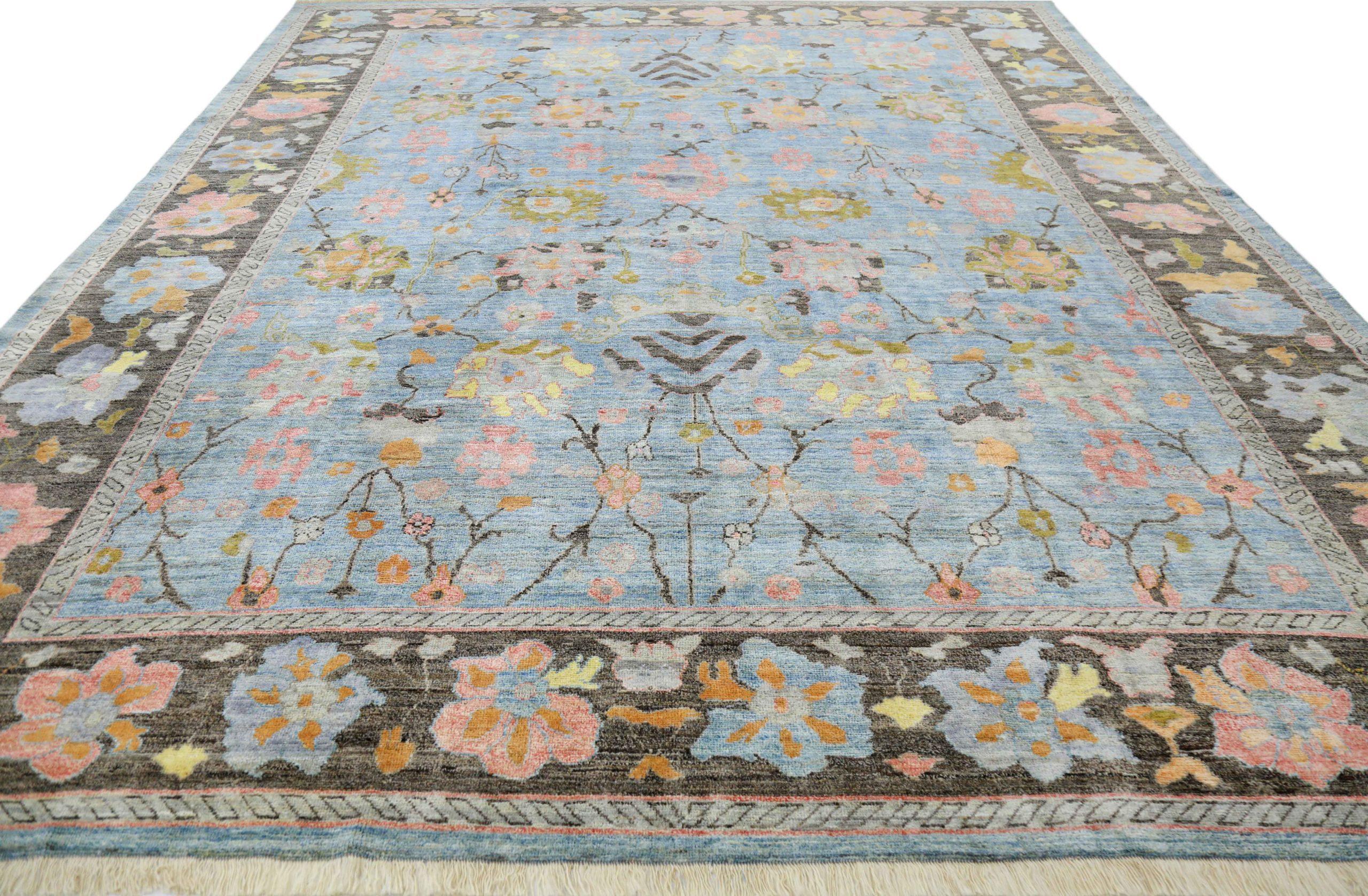 Discover the elegance of Afghanistan Oushak featuring Over Size Rug in Circa 1990. Designed with Wool and BlueBrownGreenPink, this exclusive design is perfect for enhancing your space.