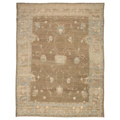 Afghanistan Oushak Over Size Teppich CIRCA 1990 - Wolle Blau Braun Elfenbein - 92432