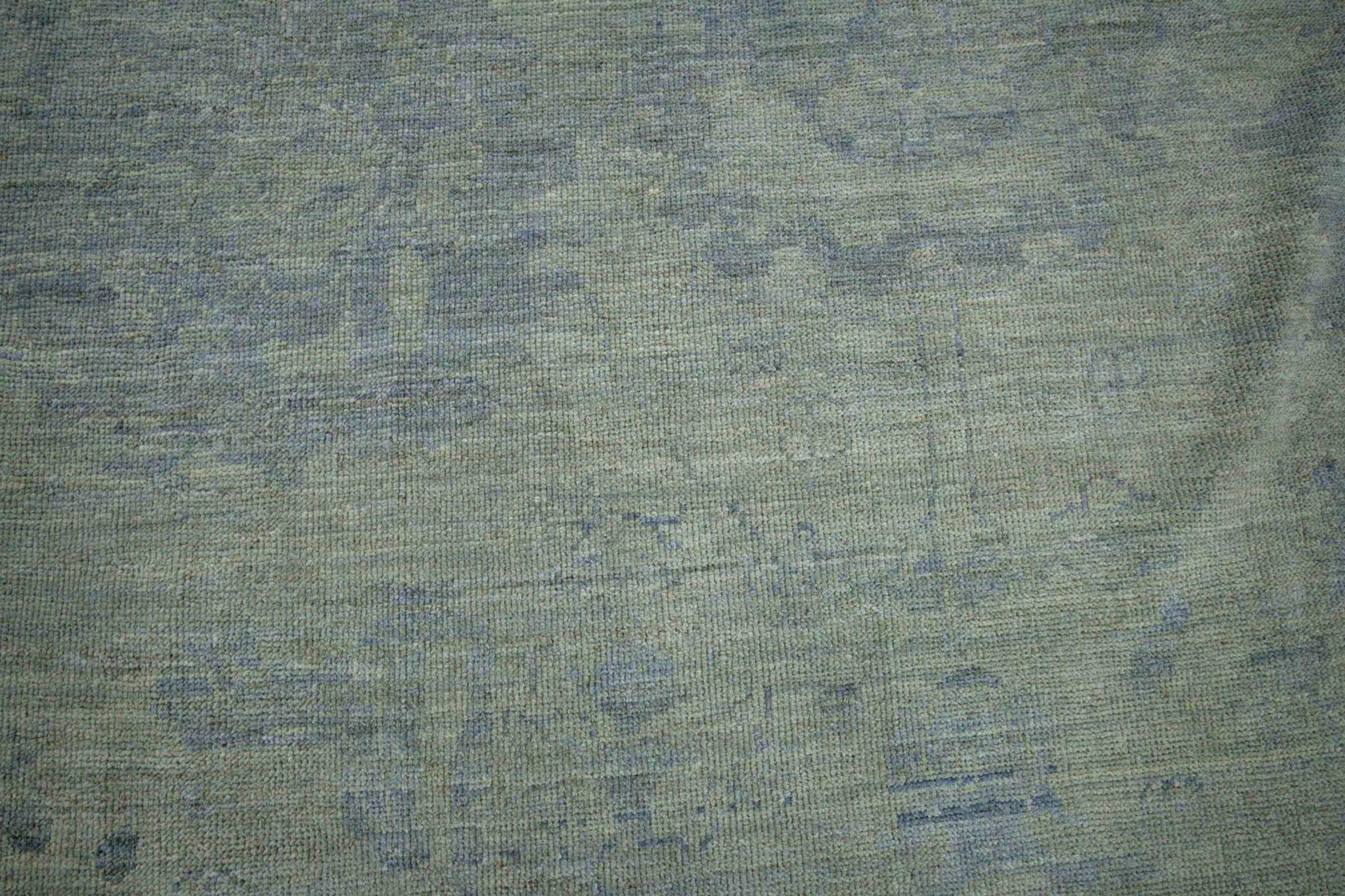 Afghanistan Oushak Over Size Rug Circa 1990 - Wool Blue Gray Green - 90687 Excellent état - En vente à Dallas, TX