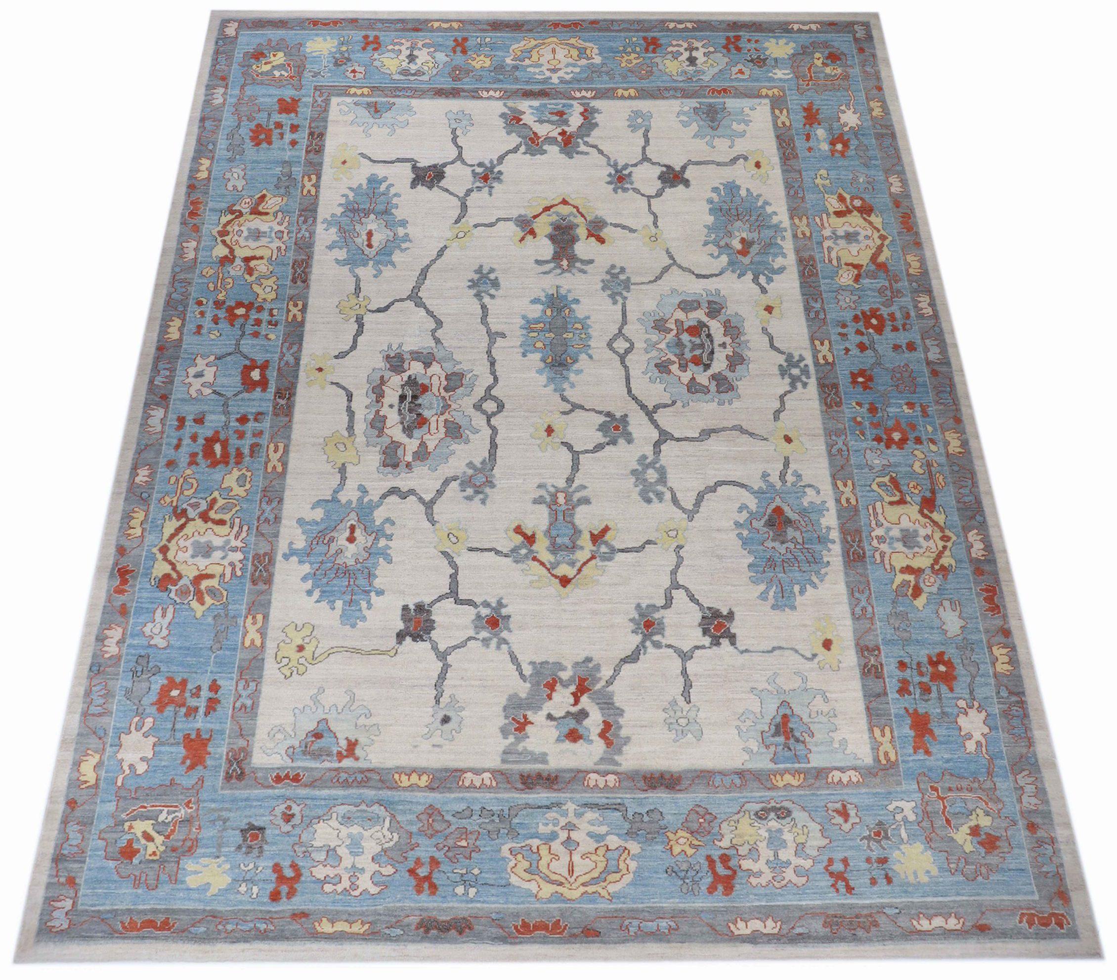 Discover the elegance of Afghanistan Oushak featuring Over Size Rug in Circa 1990. Designed with Wool and BlueIvoryYellow, this exclusive design is perfect for enhancing your space.