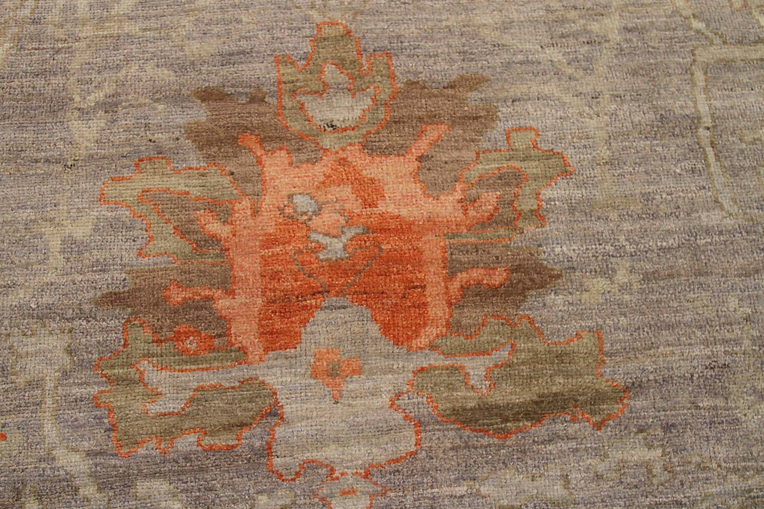 Afghanistan Oushak Over Size Teppich CIRCA 1990 - Wolle Braun Elfenbein Orange - 90745 (20. Jahrhundert) im Angebot