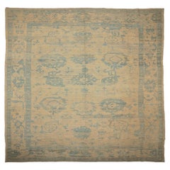 Tappeto Afghanistan Oushak - Lana Blu Avorio Taupe - 94295