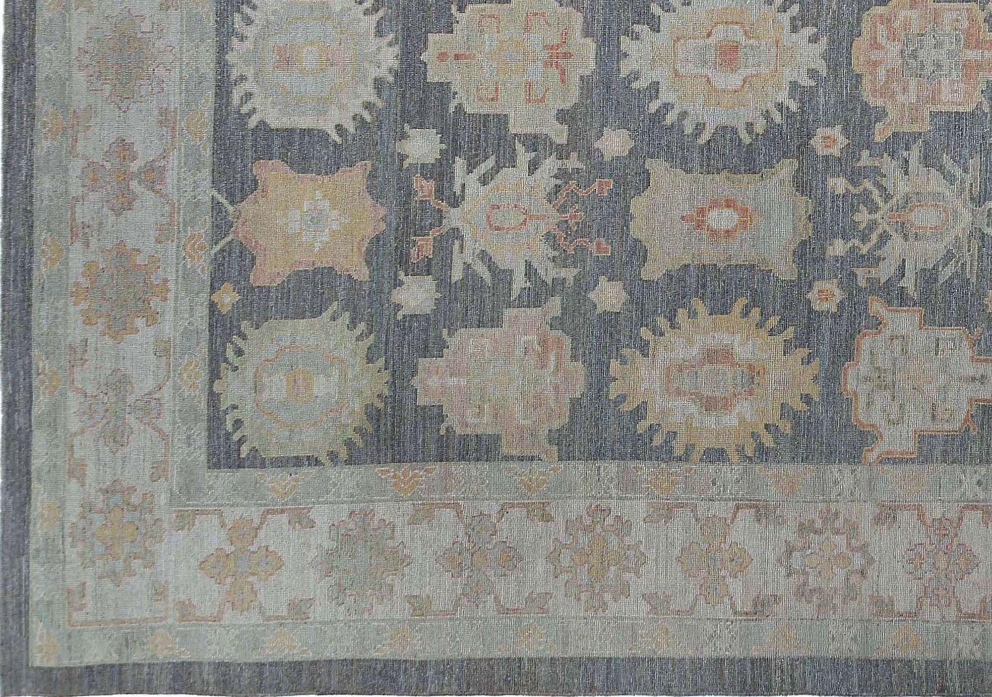 Afghanistan Oushak Over Size Teppich - Wolle Grau Design - 95460 (Afghanisch) im Angebot
