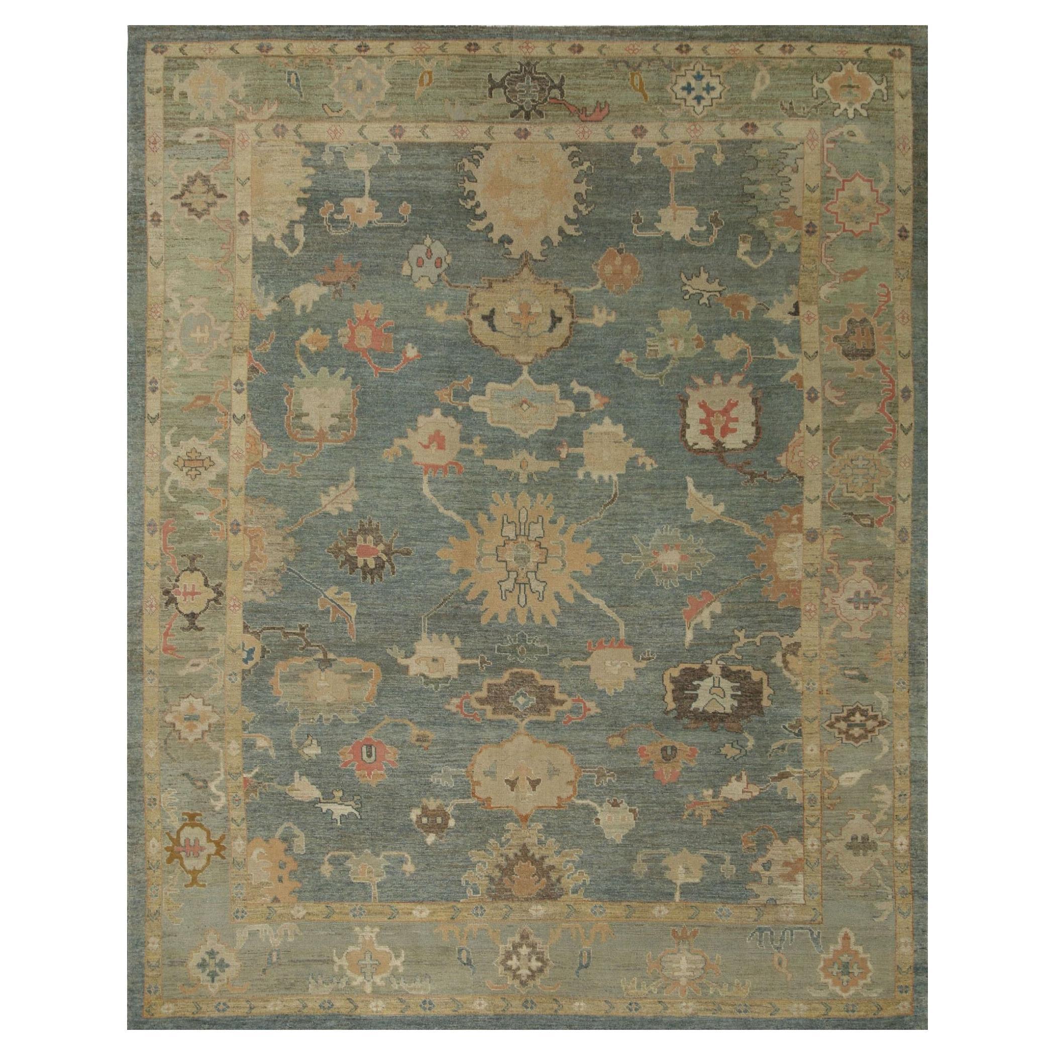 Afghanistan Oushak Over Size Rug - Wool Gray Design - 96081