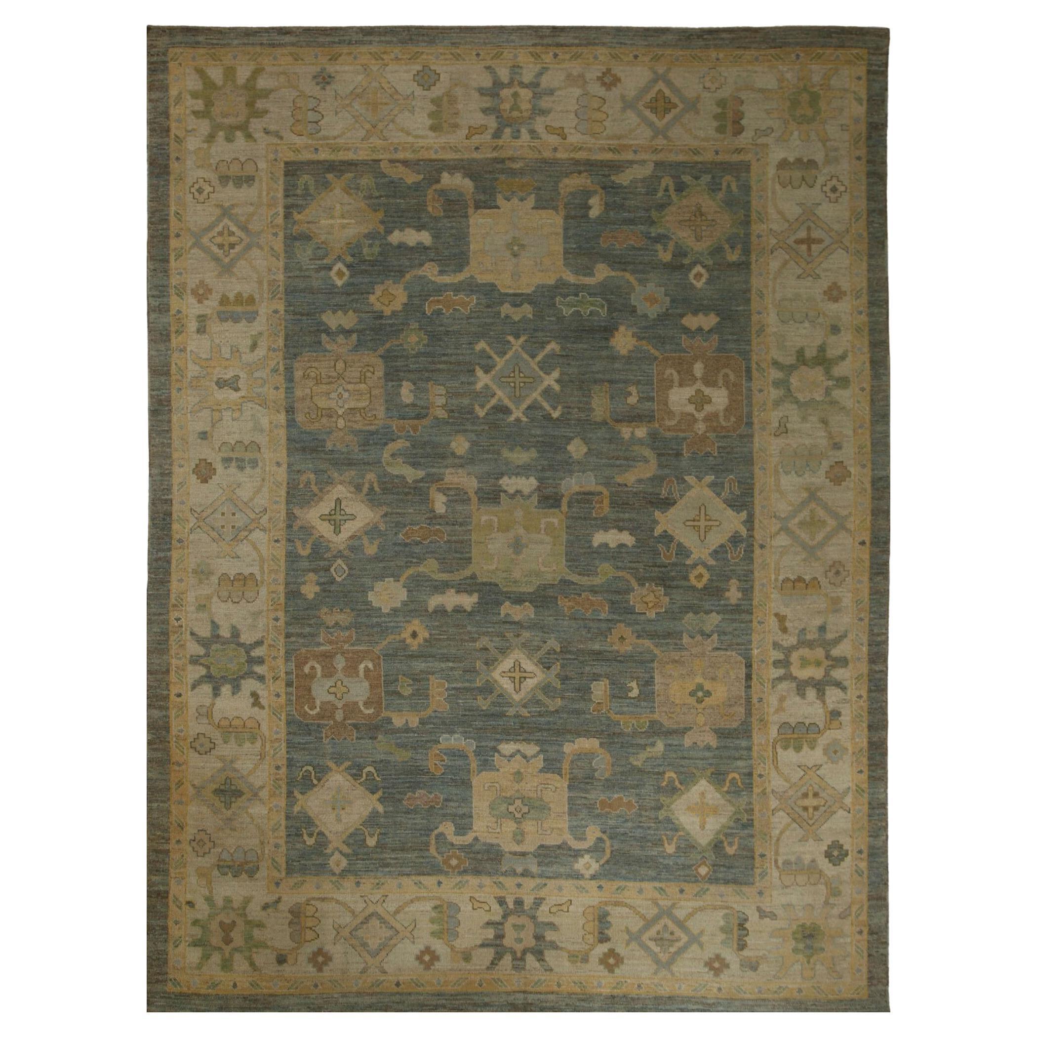 Afghanistan Oushak Over Size Rug - Wool Gray Design - 96111