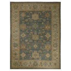 Afghanistan Oushak Over Size Teppich - Wolle Grau Design - 96111