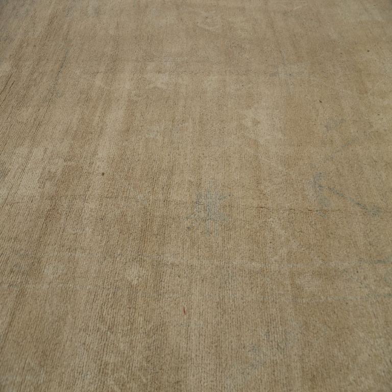  Oversized Traditional Turkish Wool Area Rug with Oushak Design

This extraordinary rug commands attention with its ethereal depths and sophisticated distressed aesthetics. Its profound visual texture and nuanced monochromatic palette create an