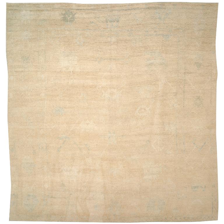 Afghanistan Oushak Over Size Rug - Wool Ivory Design - 92877 For Sale