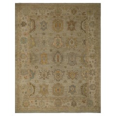 Afghanistan Oushak Over Size Teppich - Wolle Elfenbein Design - 96070