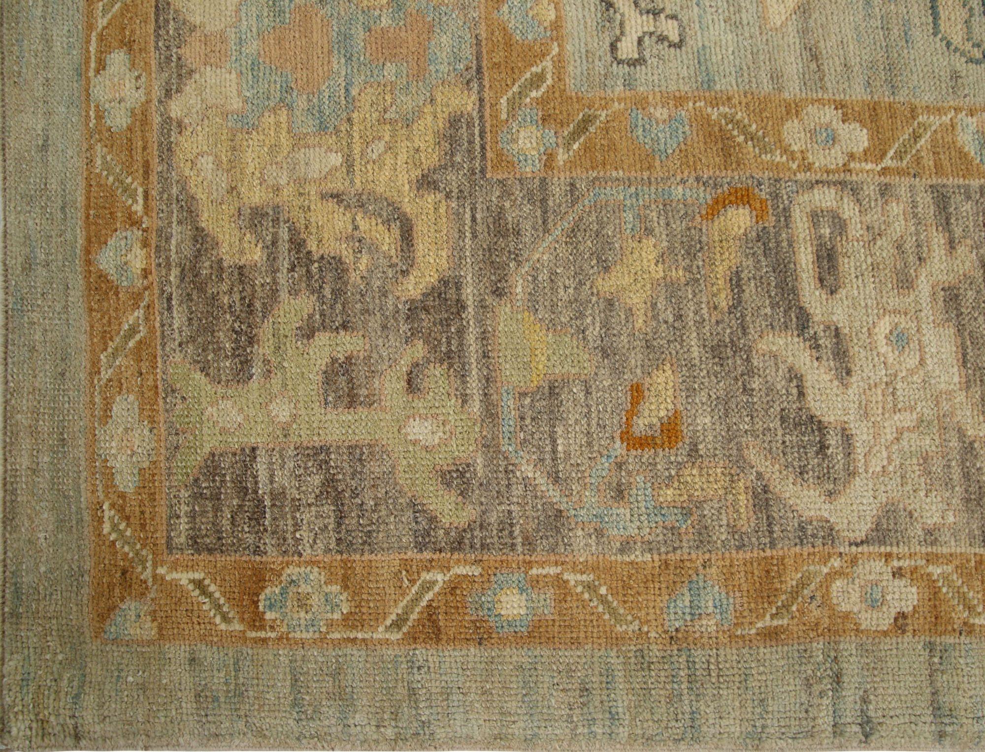 A Happy Home's Centerpiece, The Inviting Charm of a Turkish Oushak Rug
Think of this rug as the warm, welcoming heart of a happy home. It’s a beautiful Turkish Oushak that doesn't feel formal or stuffy; instead, it has a relaxed, joyful, and soulful