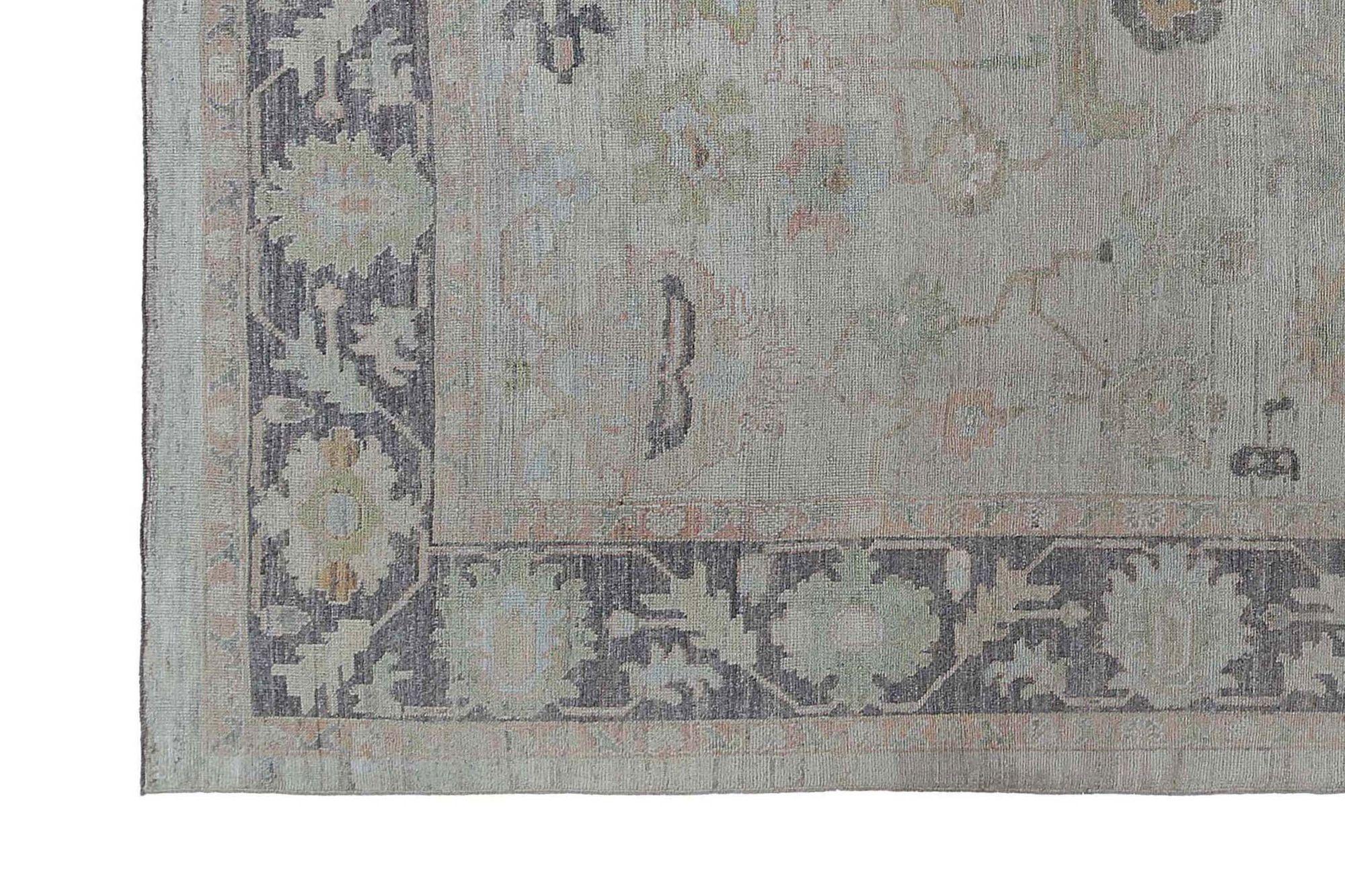 Afghanistan Oushak Over Size Teppich - Wolle Elfenbein Design - 97491 (Stammeskunst) im Angebot