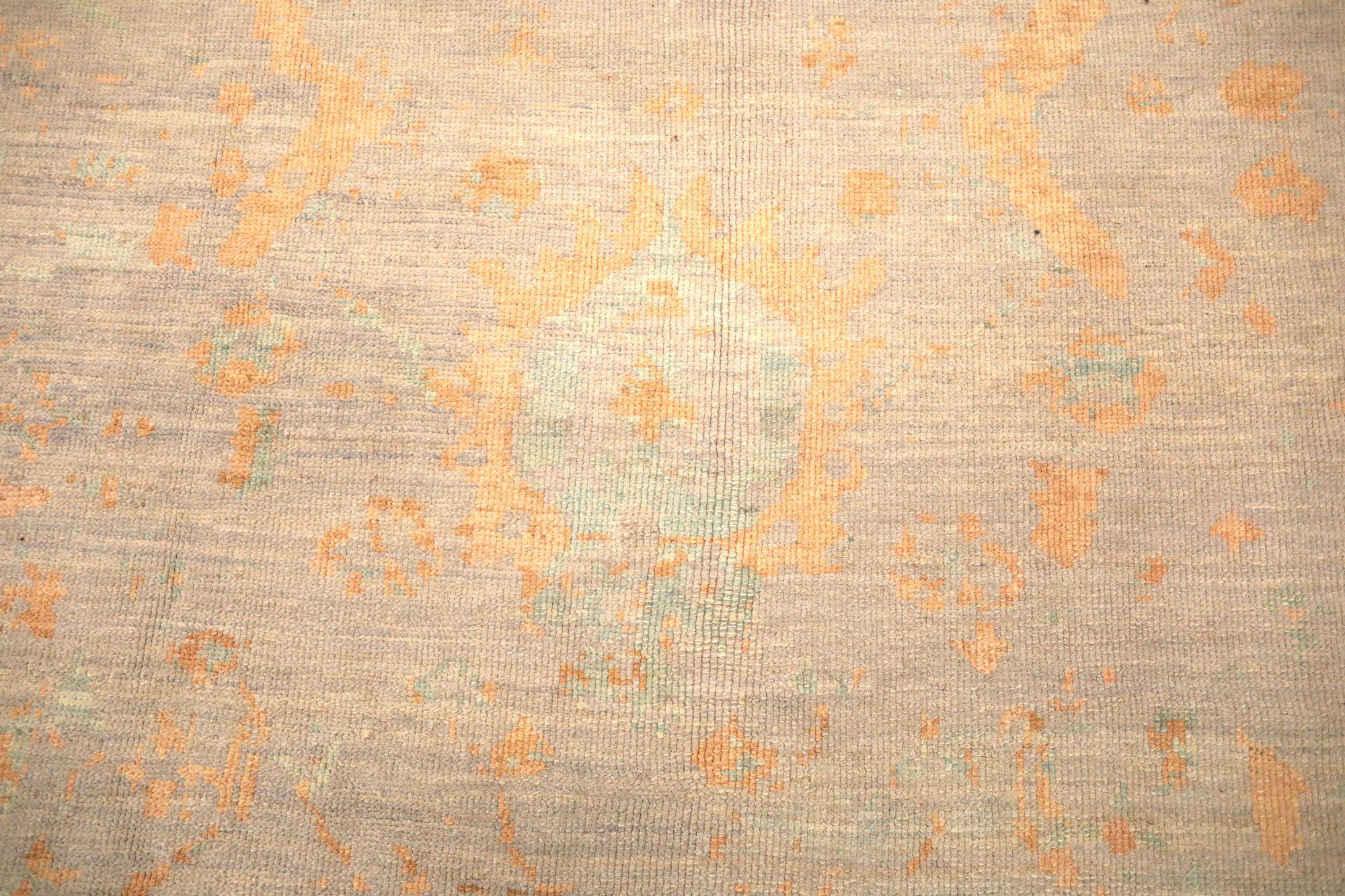 Afghanistan Oushak Over Size Teppich - Wolle Elfenbein Taupe Gelb - 93605 (Stammeskunst) im Angebot