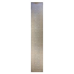 Tappeto Afghanistan Oushak Runner Circa 1990 - Lana Marrone Avorio 70716