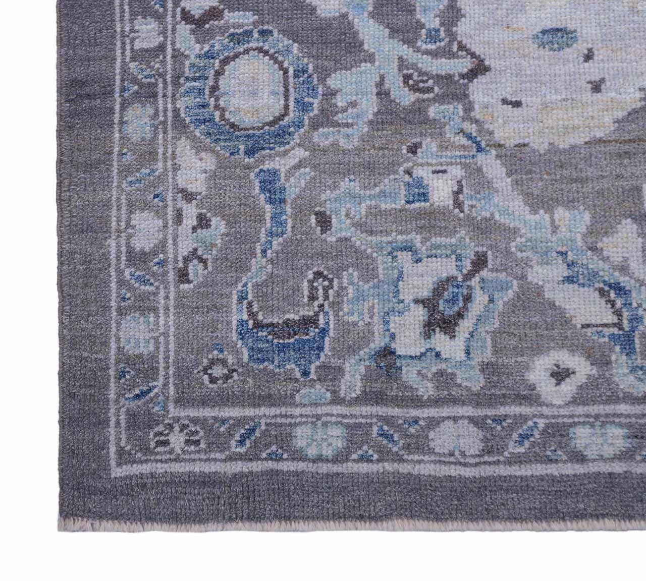 Afghanistan Oushak Läufer Teppich - Wolle Braun Elfenbein Design - 93623 (Stammeskunst) im Angebot