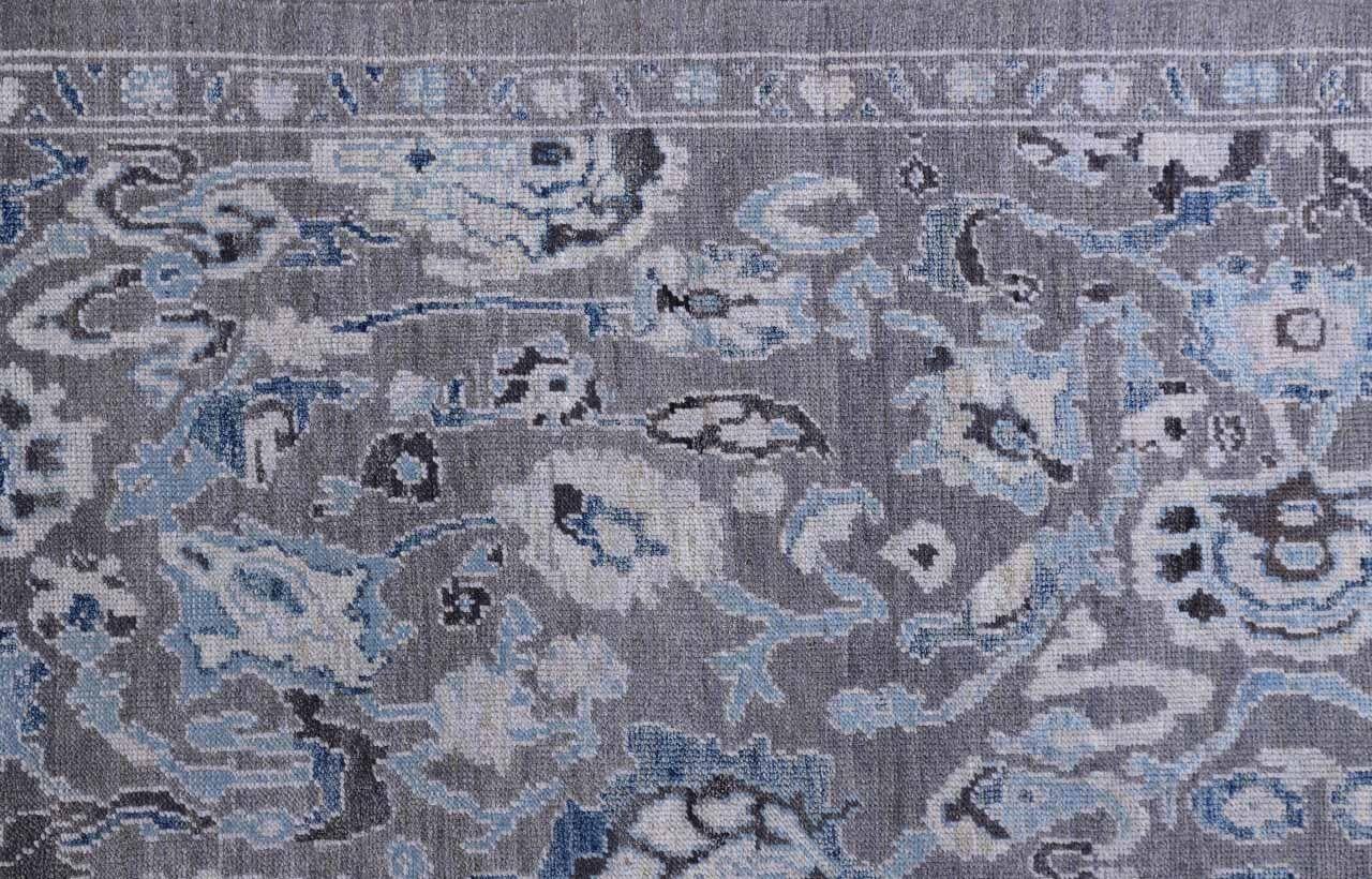 Afghanistan Oushak Läufer Teppich - Wolle Braun Elfenbein Design - 93623 (Afghanisch) im Angebot
