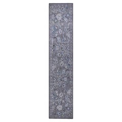 Tappeto Afghanistan Oushak Runner - Lana Marrone Avorio Design - 93623