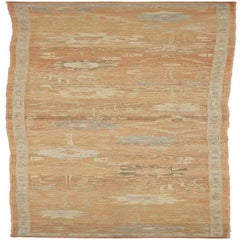 Tappeto Afghanistan Oushak Runner - Disegno in lana rosa - 88368