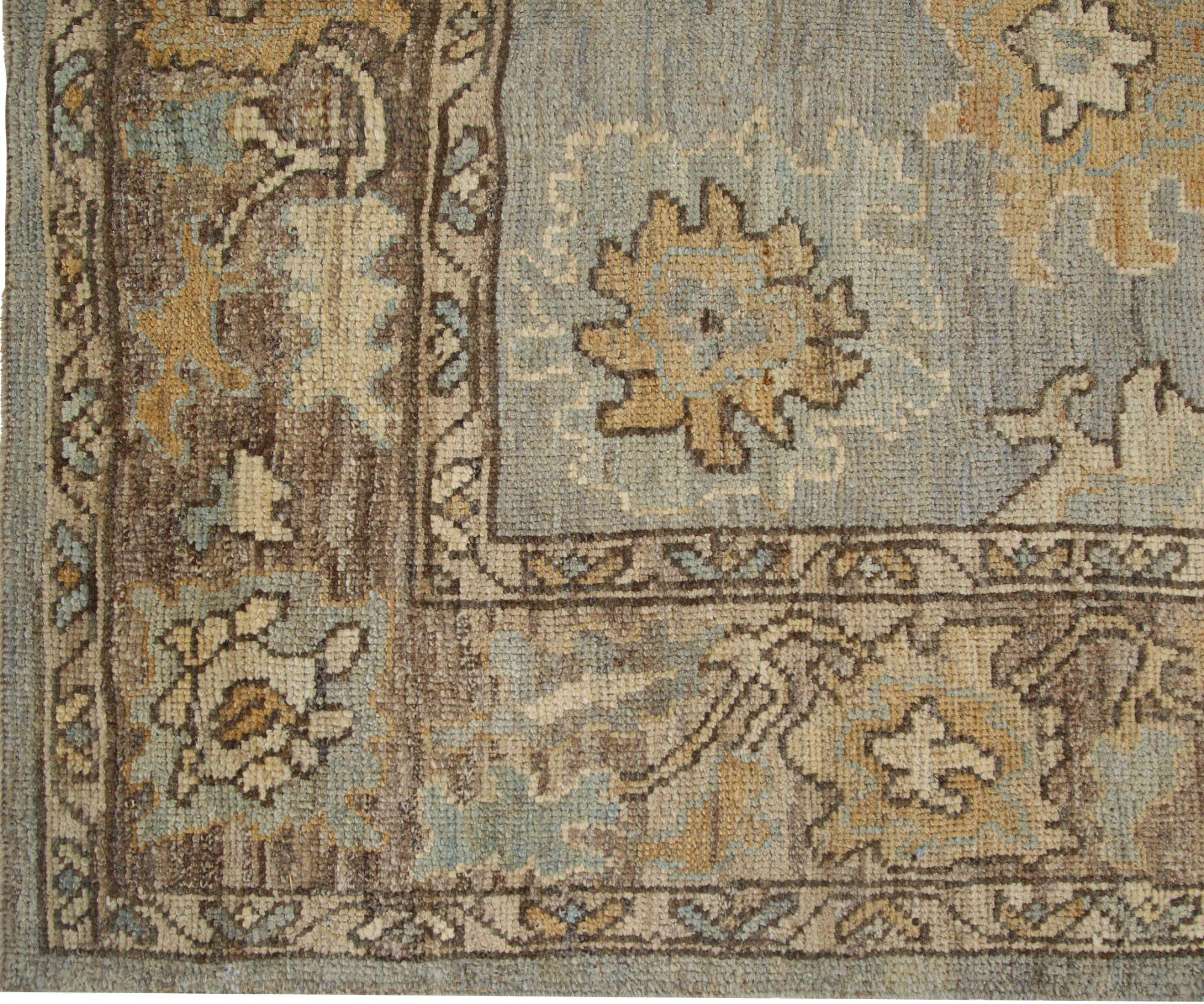 Discover the elegance of Afghanistan Oushak featuring Small Rug in Circa 1990. Designed with Wool and BrownIvory, this exclusive design is perfect for enhancing your space.