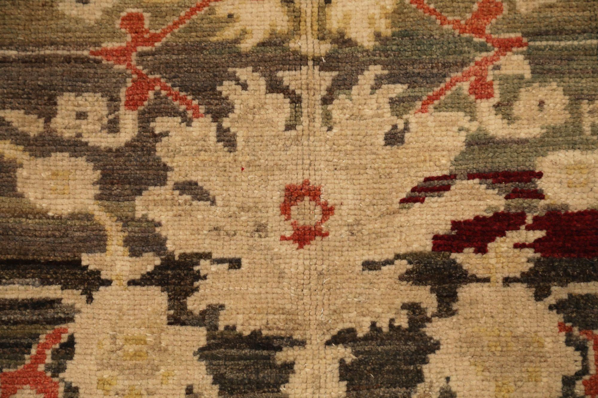 Afghanistan Small Rug - Wool Brown Ivory Red Design - 94314 Excellent état - En vente à Dallas, TX