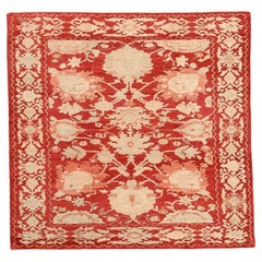 Tappeto Afghanistan Oushak Small - Lana Avorio Rosa Rosso Design - 94313