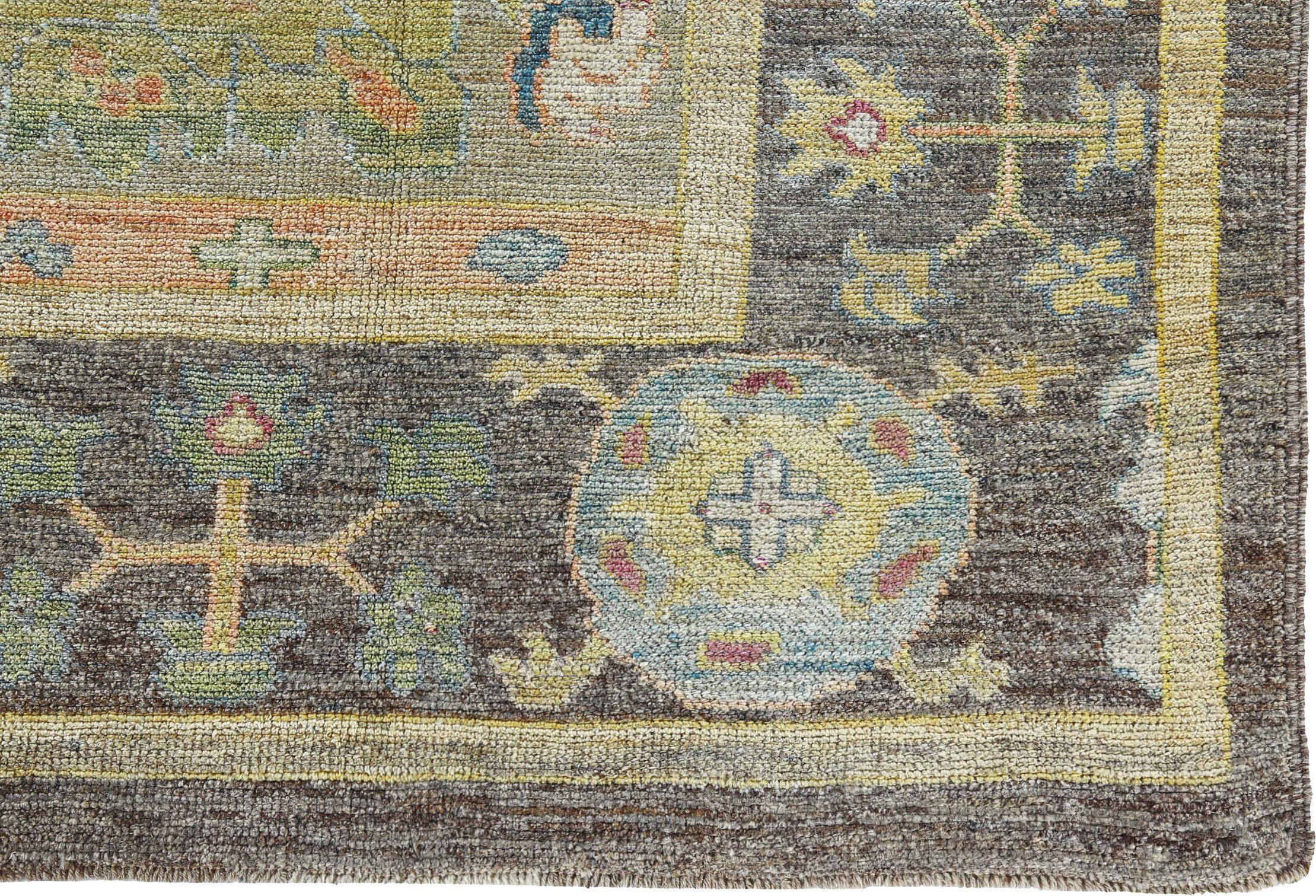 Afghanistan Rose Collection Area Rugs Circa 1990 - Wool Blue Brown Pink - 90797 For Sale 1