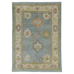 Tappeti Afghanistan Rose Collection'S Circa 1990 - Lana Blu Arancione - 90850
