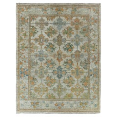 Tappeti Afghanistan Rose Collection'S Circa 1990 - Lana Blu Arancione - 90853