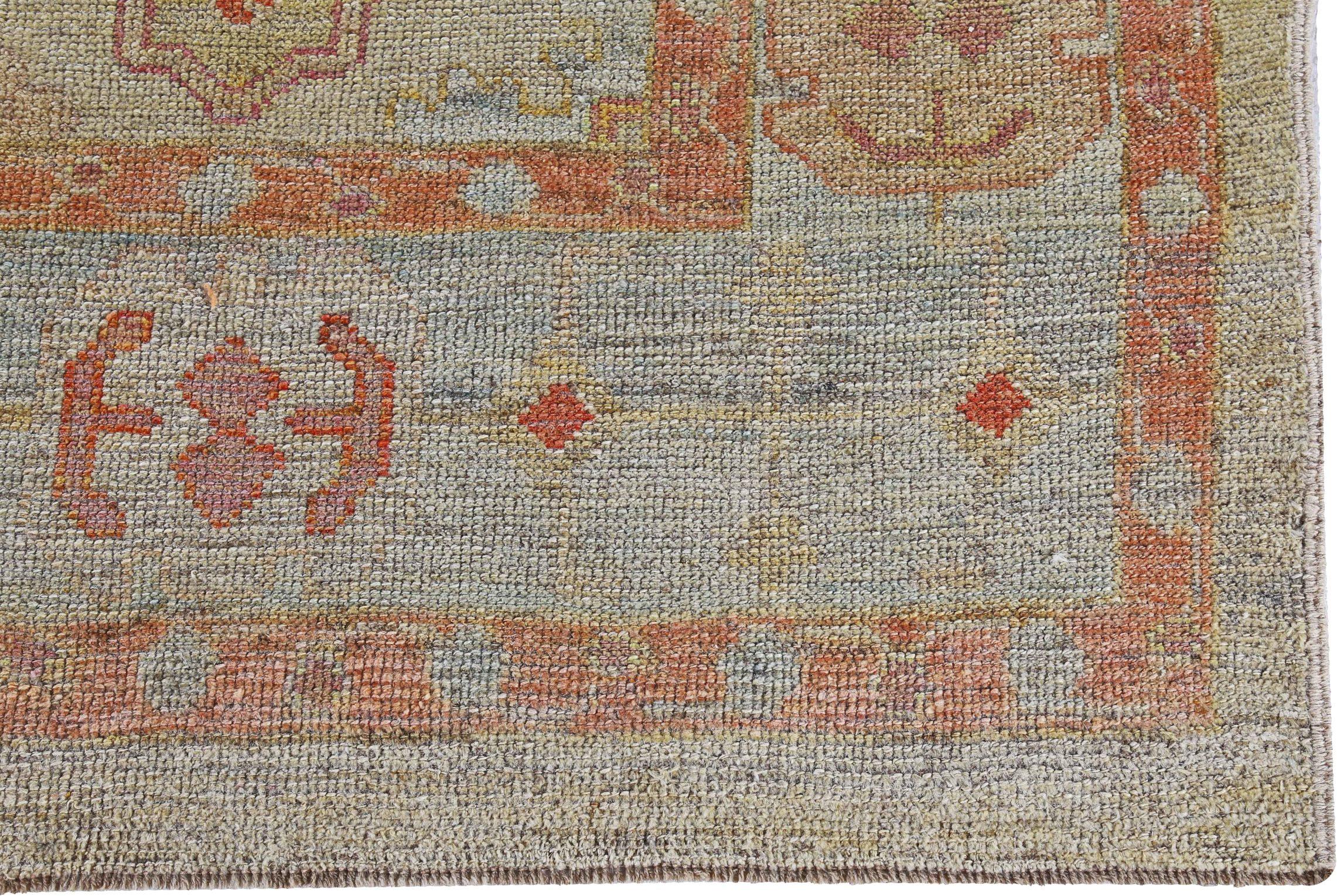Tapis de la collection Rose d'Afghanistan datant d'environ 1990 - Laine bleu clair rose - 90910 en vente 1