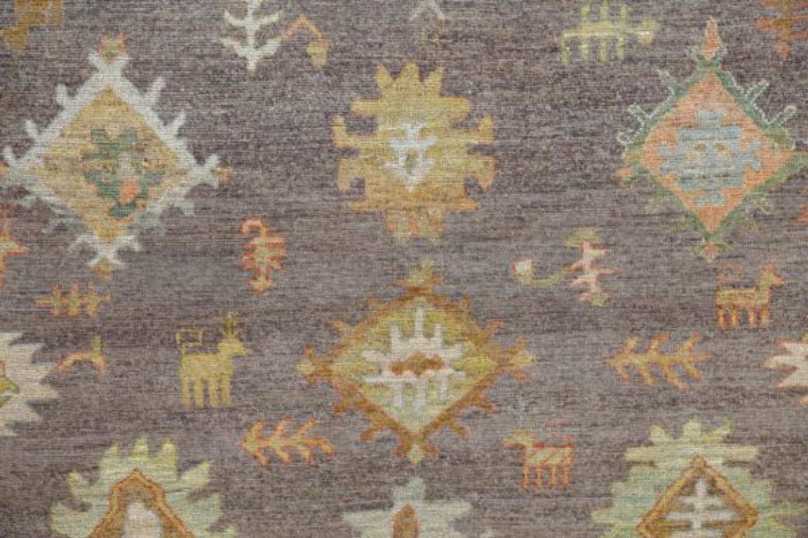 Afghanistan Rose Kollektion Teppiche - Wolle Blau Braun Grün - 90884 (Afghanisch) im Angebot