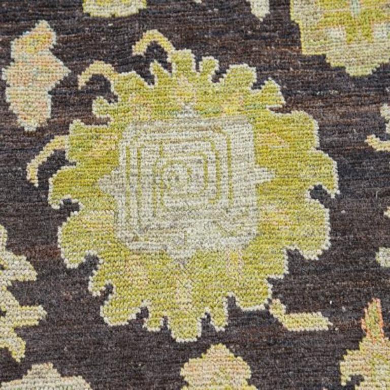 Afghanistan Rose Kollektion Teppiche - Wolle Blau Braun Elfenbein - 90806 (Afghanisch) im Angebot