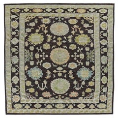 Tappeti Afghanistan Rose Collection - Lana Blu Marrone Avorio - 90806