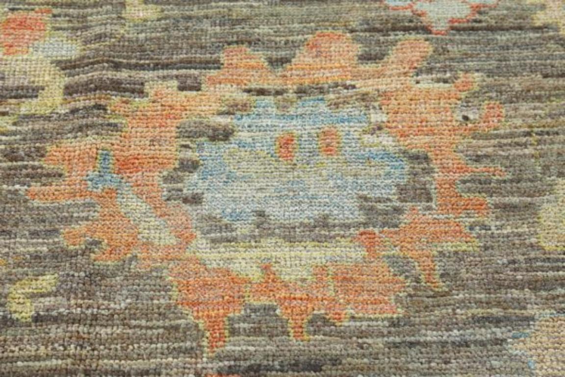 Colección Afghanistan Rose Alfombras - Lana Azul Marrón Rosa - 90836 en Excelente estado para la venta en Dallas, TX