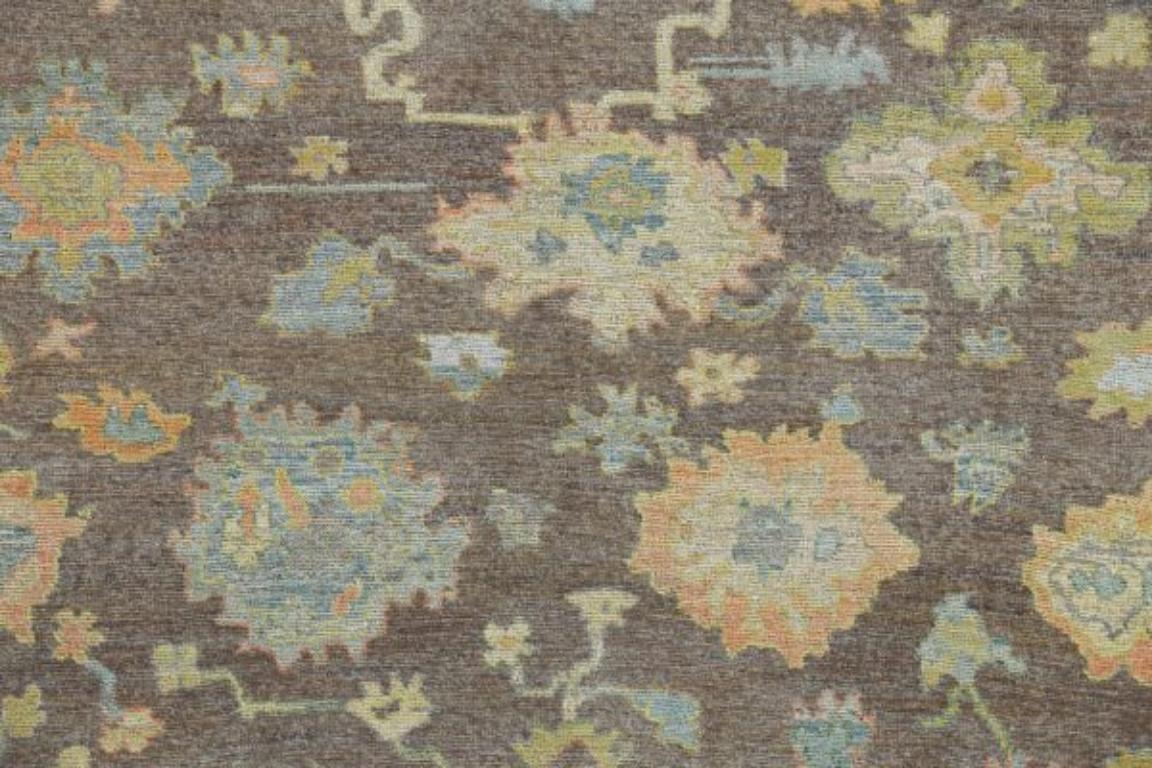 Afghanistan Rose Kollektion Teppiche - Wolle Blau Braun Rosa - 90842 (Afghanisch) im Angebot