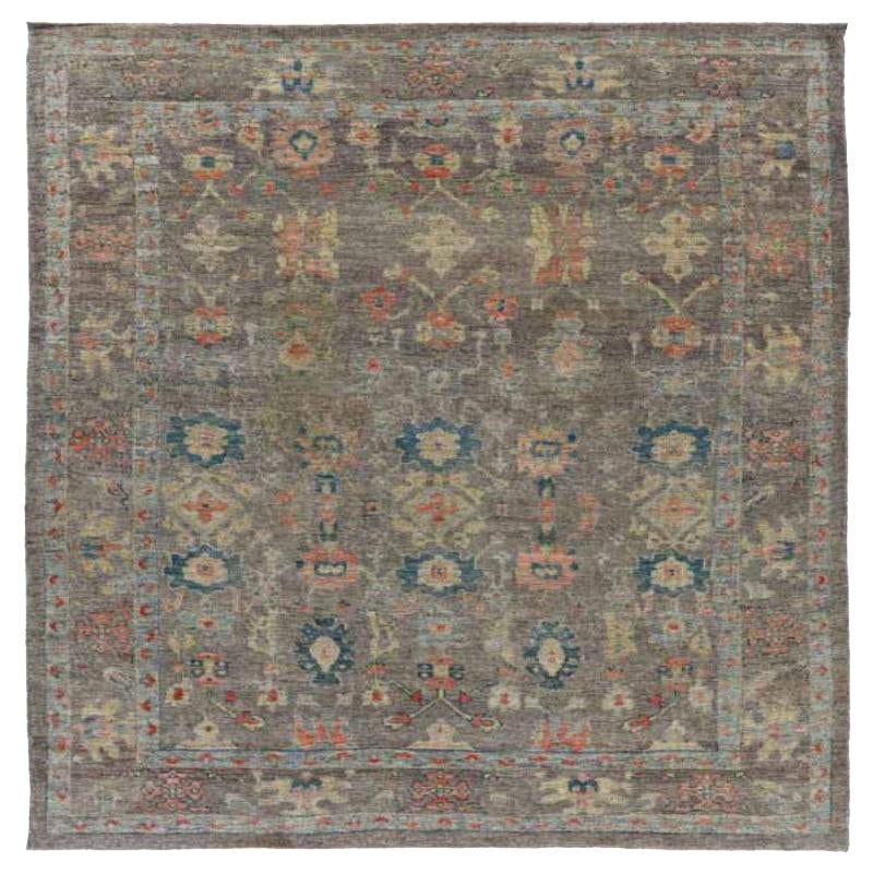 Tappeti Afghanistan Rose Collection - Lana Blu Marrone Rosa - 91046